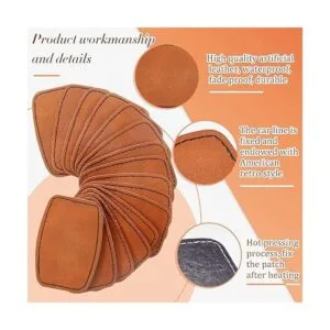 60 parches de cuero sintético en blanco con adhesivo_3