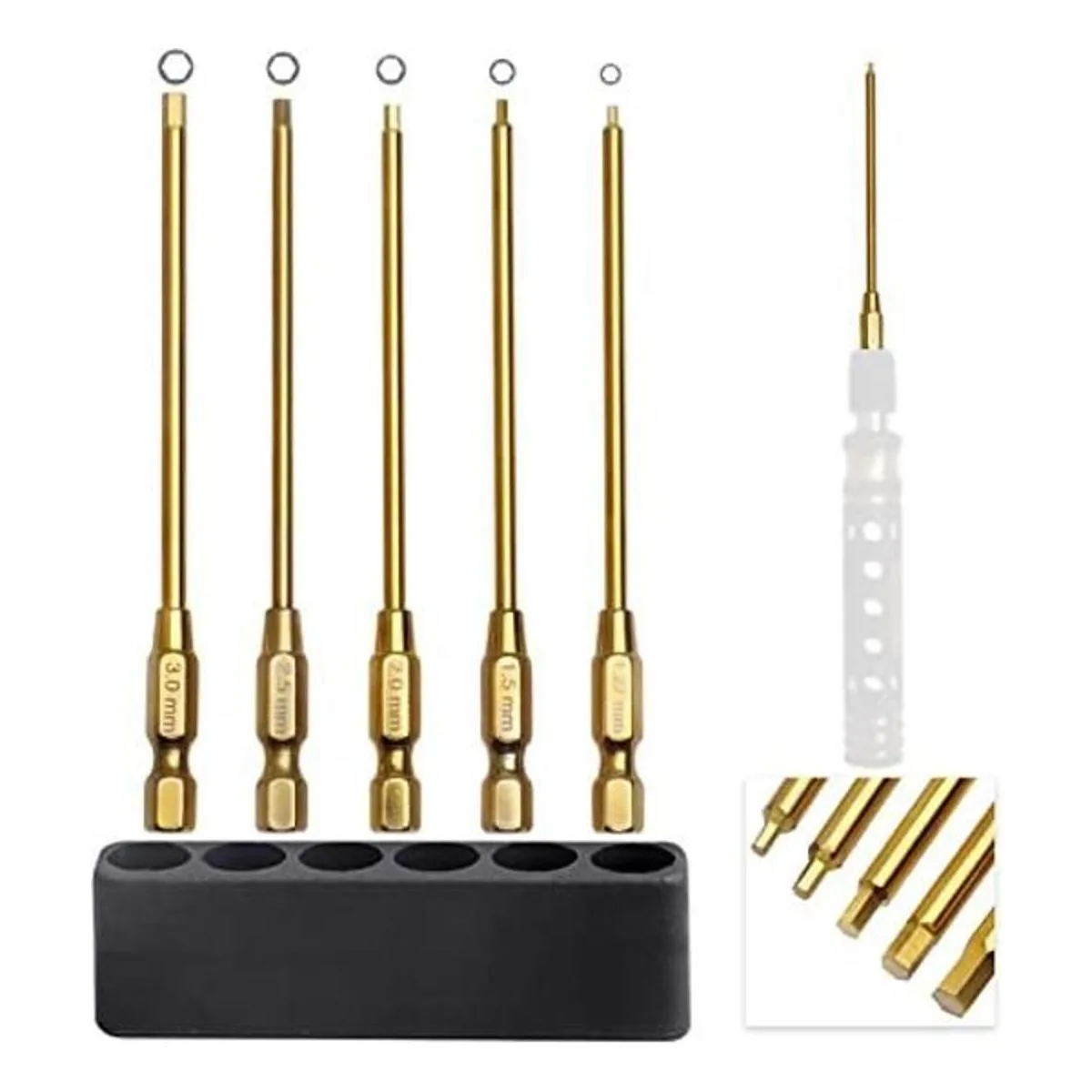 AllinRC Juego de brocas hexagonales de 0.050 in 0.059 in_1