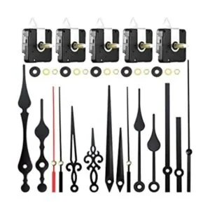 5 piezas de mecanismo de movimiento de reloj manecillas_1