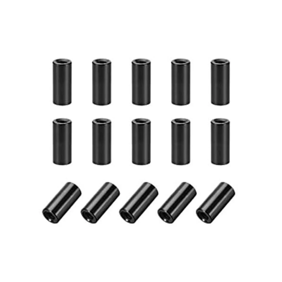 Uxcell Espaciador redondo de aluminio de 15 piezas M3 x_1