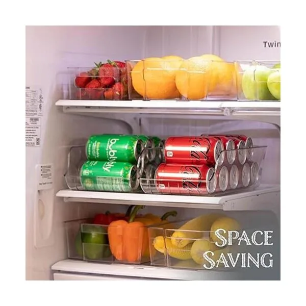 Organizador de latas de soda dispensador de plástico_6