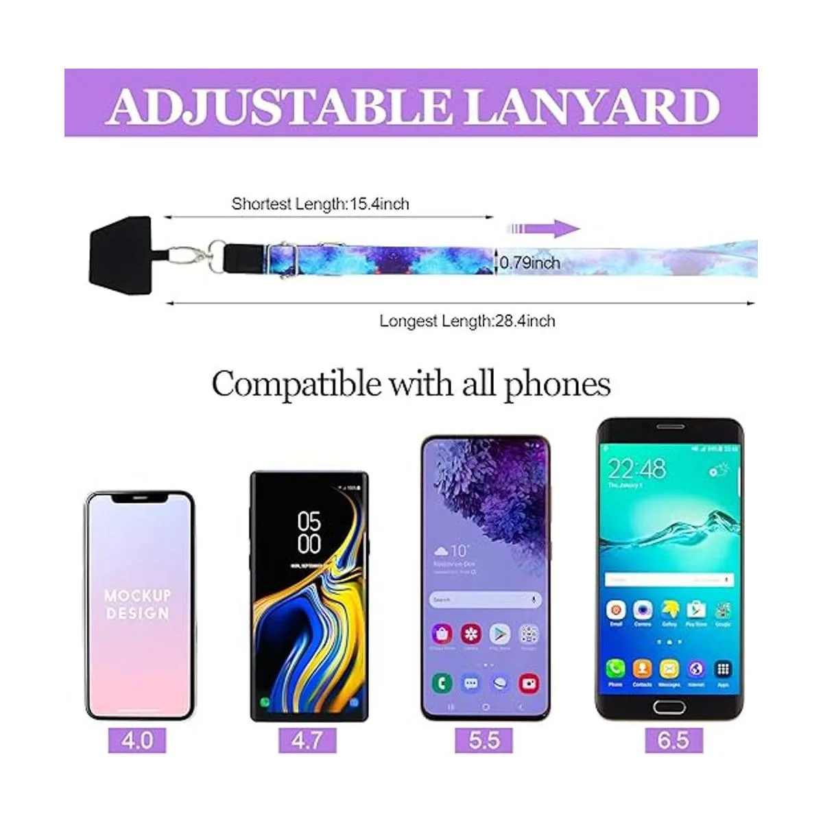 5 correas universales ajustables para el cuello con_5