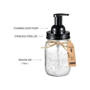 Juego de accesorios de baño Mason Jar Dispensador de_3