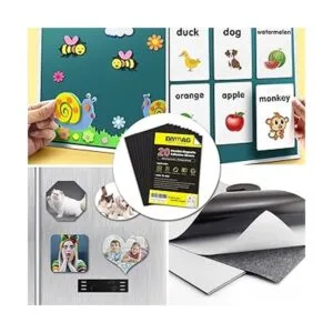 DIYMAG Hojas adhesivas magnéticas 4 x 6 pulgadas paquete_7