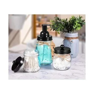 Juego de accesorios de baño Mason Jar Dispensador de_6