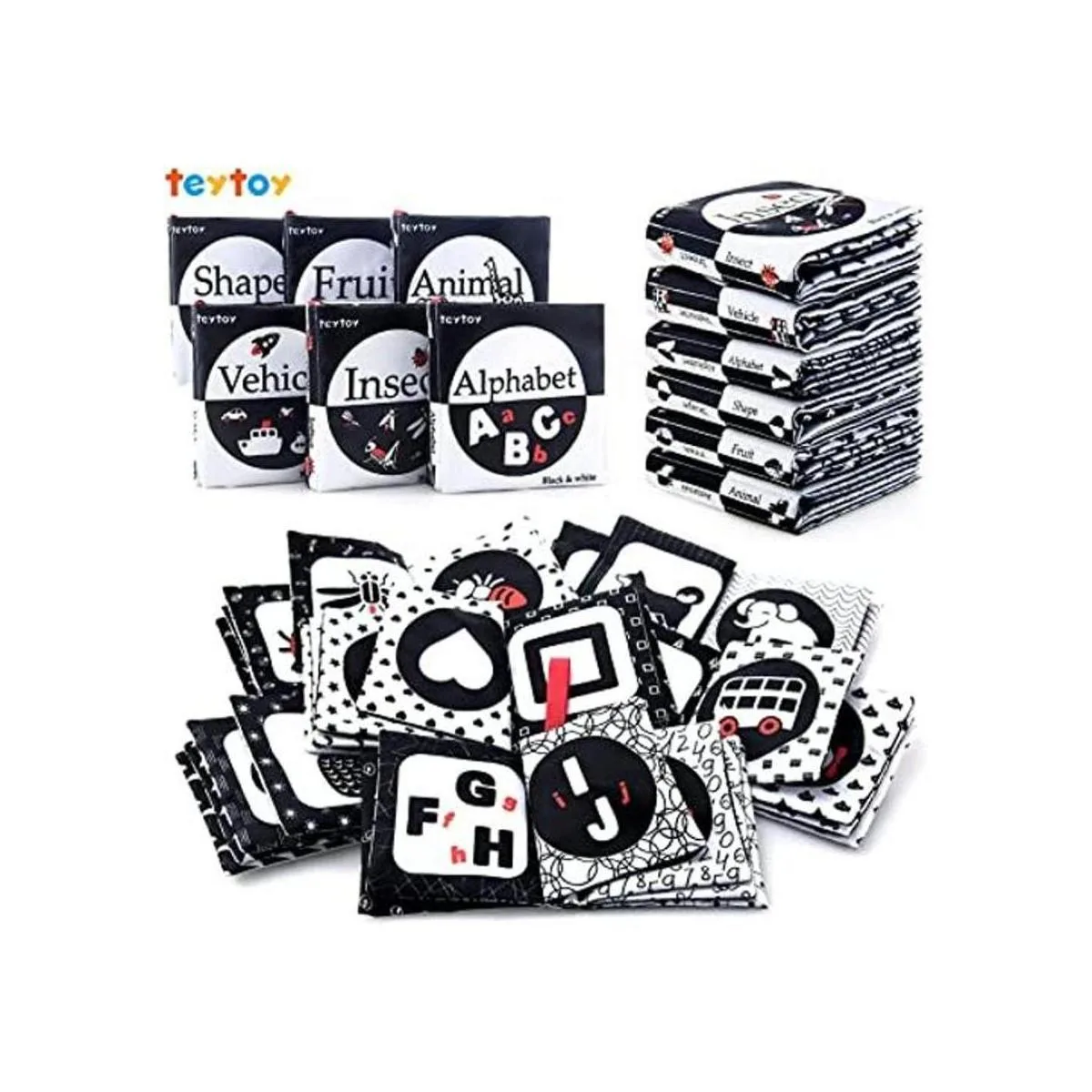 Teytoy My First Soft Book 6 piezas de tela no tóxica_1