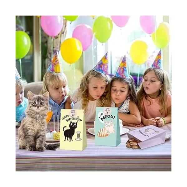 24 bolsas de regalo de fiesta de gatos bolsas de_7