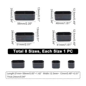 SUPERDANT Juego de 8 troqueles de cuero de acero con_2