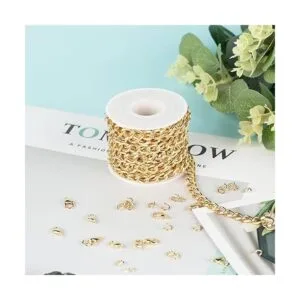 YOUBEIYEE Cadena de eslabones trenzados de 16.4 pies_6