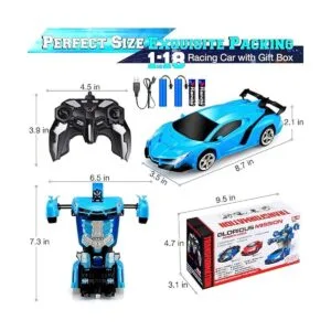 Juguetes de coche a control remoto Transformación de_6