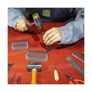 SUPERDANT Juego de 8 troqueles de cuero de acero con_3