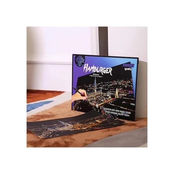 Papel artístico de pintura de arco iris para rascar arte_6