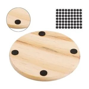 GOH DODD Paquete de 12 posavasos de madera sin acabar 4_6