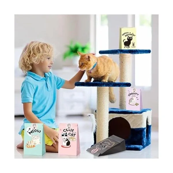 24 bolsas de regalo de fiesta de gatos bolsas de_6