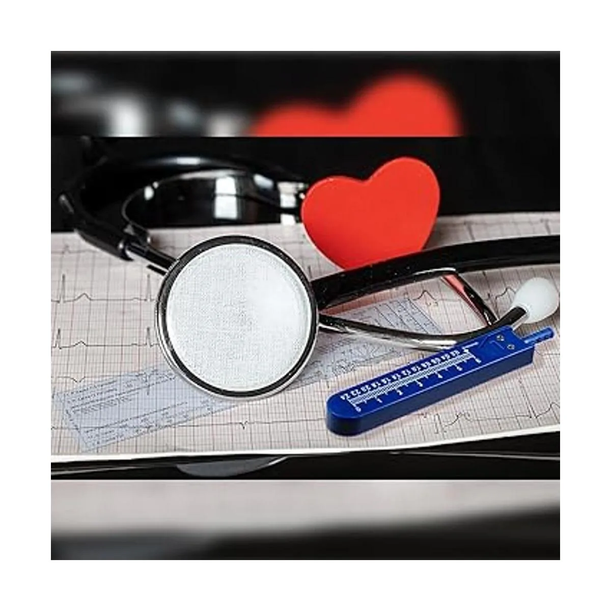 Juego de 2 calibradores EKG y regla EKG juego de_7