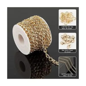YOUBEIYEE Cadena de eslabones trenzados de 16.4 pies_2