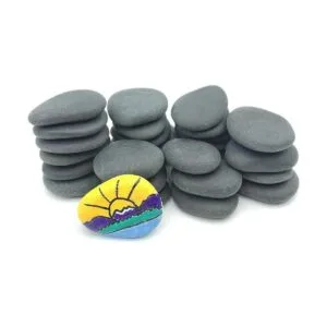 Lifetop 30 rocas de pintura pequeñas rocas planas y_1