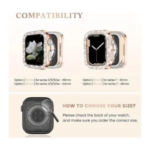 Paquete de 4 fundas Goton para Apple Watch Series 7 y 8 de_2