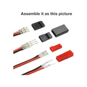 Juego de 40 conectores servo macho hembra conector_3