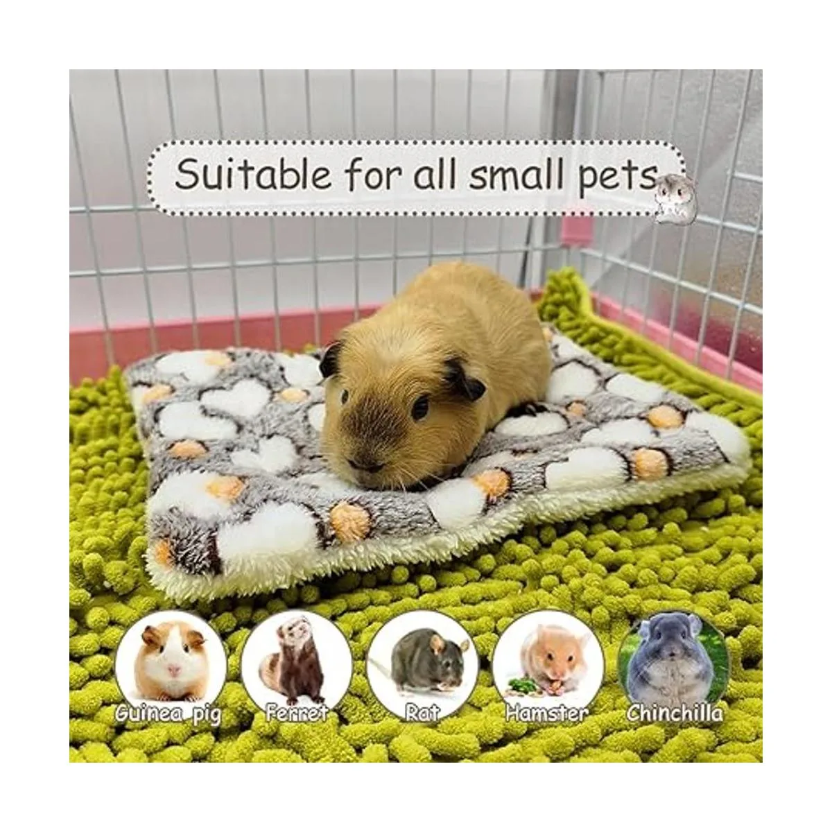 EAEDMY 4 piezas de conejillo de indias cómodas_3