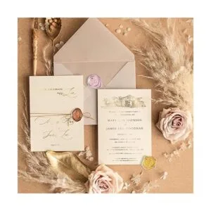 Calcomanías de sellado de cera para sobres de boda 108_6