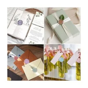 Calcomanías de sellado de cera para sobres de boda 108_4