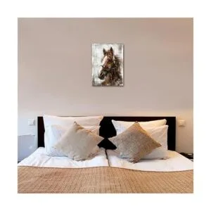 Lienzo vintage de caballo para pared lienzo de caballo_3