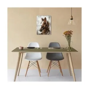 Lienzo vintage de caballo para pared lienzo de caballo_5