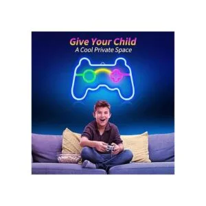 Letrero de neón de juego con forma de gamepad LED para_6