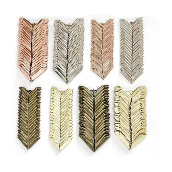 160 protectores de esquinas de metal vintage para libros_2