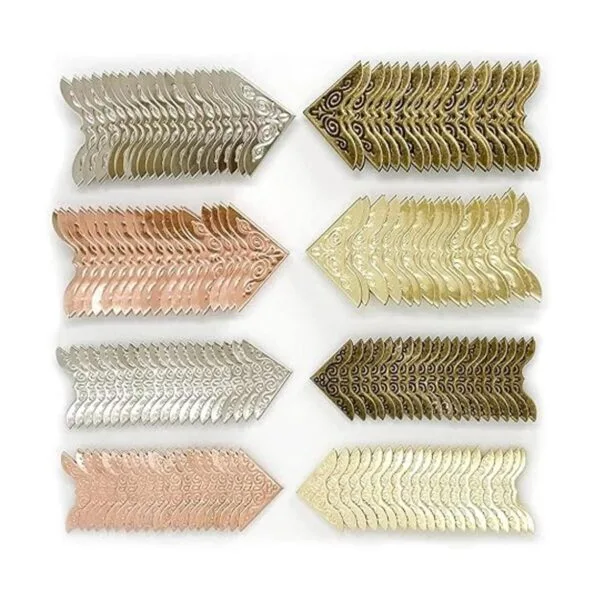 160 protectores de esquinas de metal vintage para libros_5
