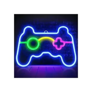 Letrero de neón de juego con forma de gamepad LED para_1