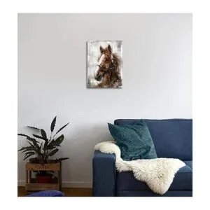 Lienzo vintage de caballo para pared lienzo de caballo_2
