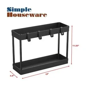 SimpleHouseware Bandeja organizadora de almacenamiento de_6