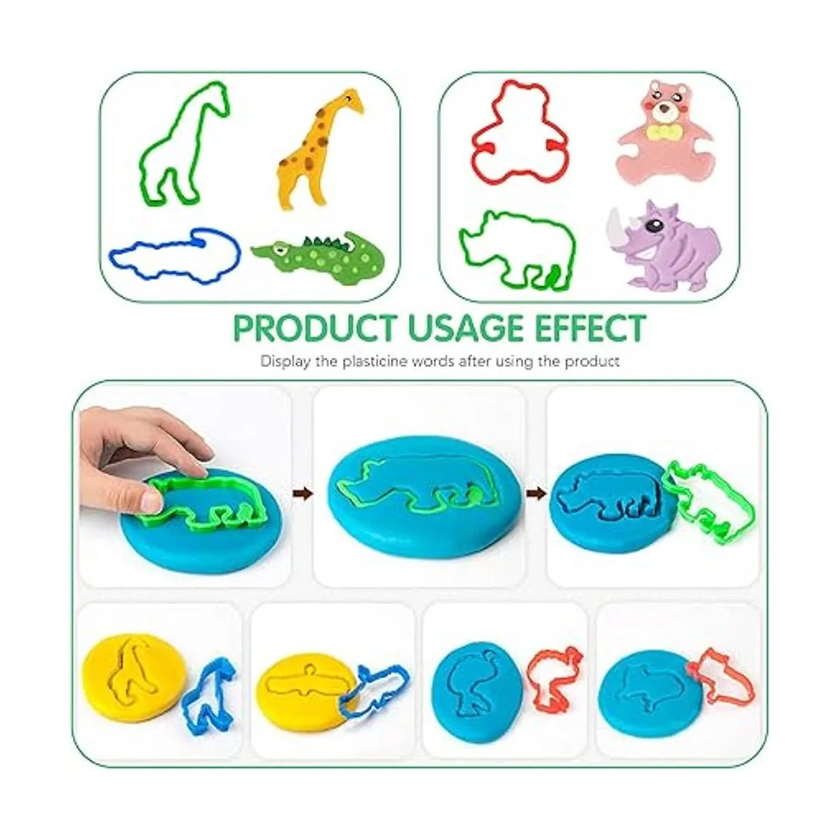 Oun Nana Juego de herramientas de masa de juego de 36_5