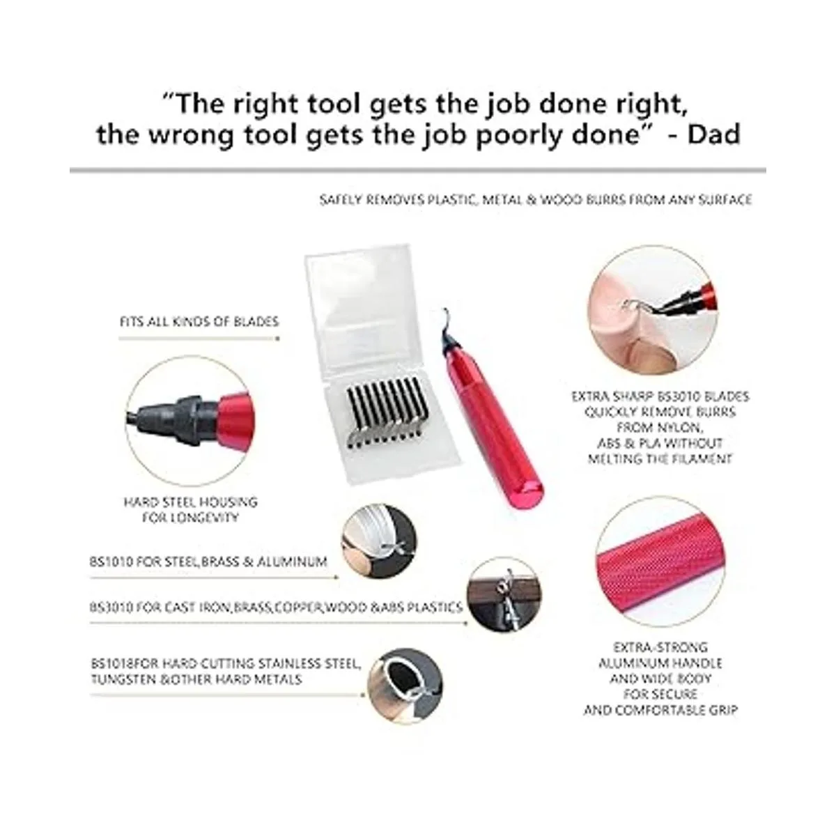 Herramienta de desbarbado con 11 cuchillas rotativas de_3