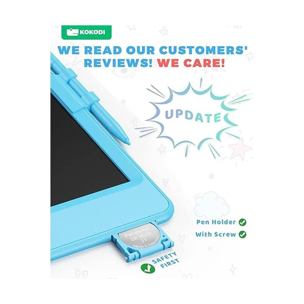 KOKODI Tableta de escritura LCD de 8.5 pulgadas colorida_2