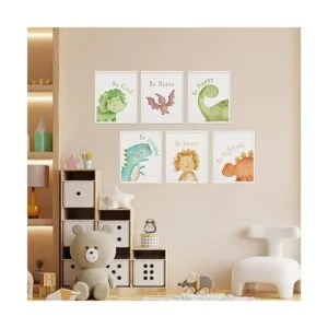 Pósters de dinosaurio para pared decoración de habitación_2