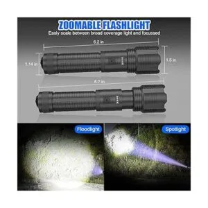 Linternas LED recargables linterna táctica LED súper_5