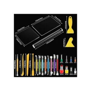 Juego de 57 herramientas de arcilla para bricolaje_3