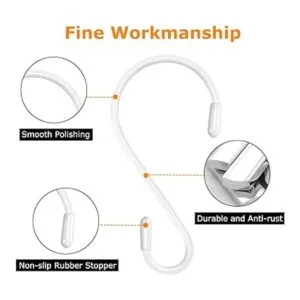 Paquete de 30 ganchos en S para colgar ganchos de acero_3