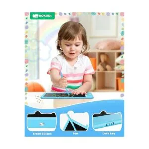KOKODI Tableta de escritura LCD de 8.5 pulgadas colorida_4