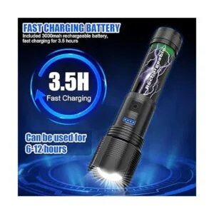 Linternas LED recargables linterna táctica LED súper_4