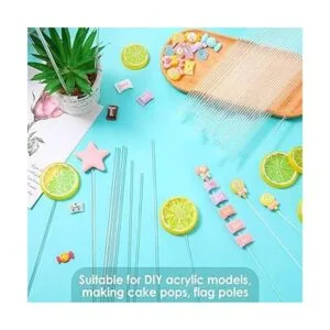 Vicenpal 120 varillas de acrílico transparente de 12_6