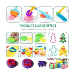 Oun Nana Juego de herramientas de masa de juego de 36_4