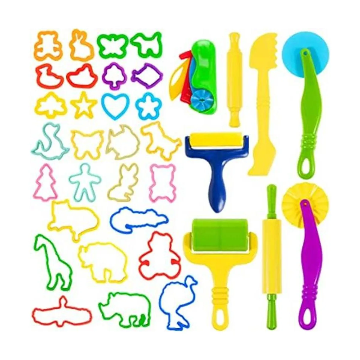 Oun Nana Juego de herramientas de masa de juego de 36_1