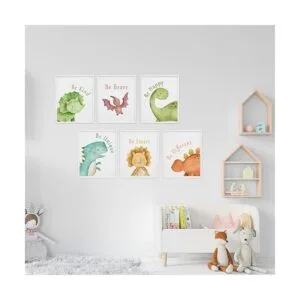 Pósters de dinosaurio para pared decoración de habitación_4