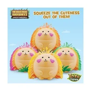 YoYa Toys Hedgehog Squisheez Juego de 4 bonitas bolas de_5