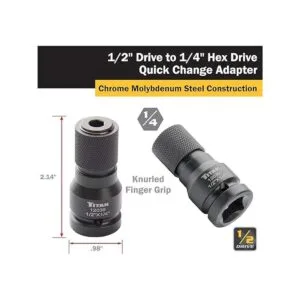 Titan Tools Adaptador de impacto de cambio rápido 12039_2