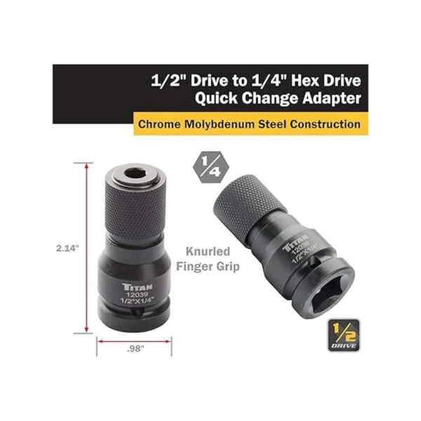 Titan Tools Adaptador de impacto de cambio rápido 12039_2